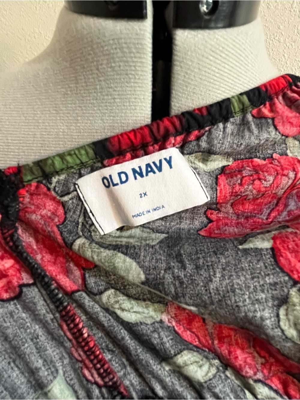 Old Navy Mini Dress with Red Rose Print - Picture 6 of 6